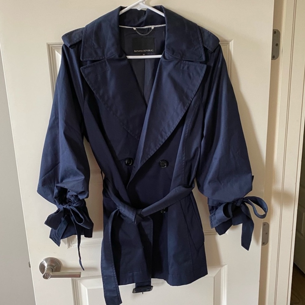 Banana Republic Navy Blue Coat Jacket